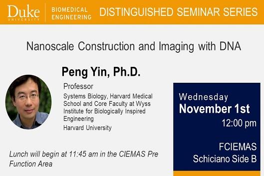 Peng Yin - Distinguished Seminar Series